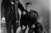1889. Mariano Montoliu Acebo, Vicenta Torán, Cecilia Montoliu Torán