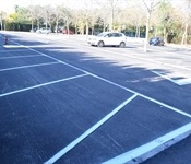 Obres finalitzades asfaltat aparcament poliesportiu
