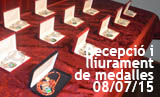 FESTES MAJORS 2015. Acte de recepció i lliurament de medalles