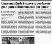 "Una comisión se queda con gran parte del monumento por pintar"
