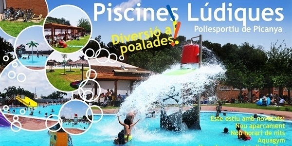 Les piscines lúdiques del Poliesportiu obriran amb moltes novetats