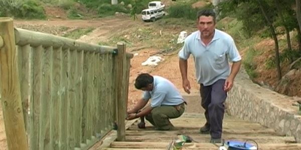 Visita a les obres del nou jardí lineal