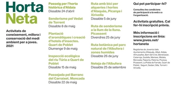 Torna la campanya de sensibilització mediambiental Horta Neta