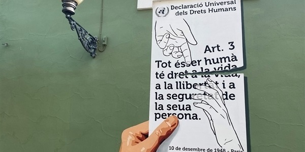 Un mural pels drets de totes les persones