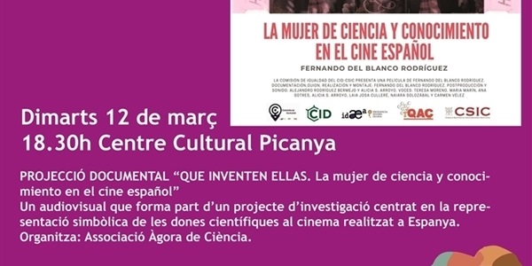 Projecció del documental "Que inventen ellas"