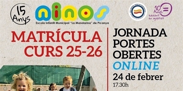 Obert el procés de matriculació per a l'escoleta infantil municipal curs 25/26