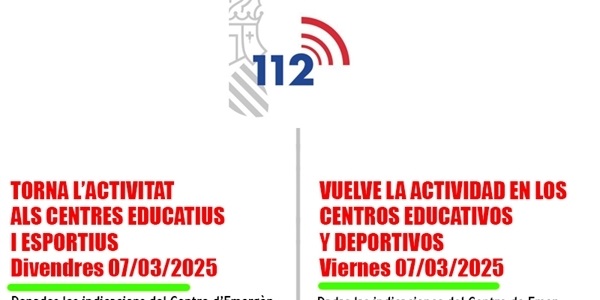 Torna l'activitat als centre educatius i esportius des de divendres 7