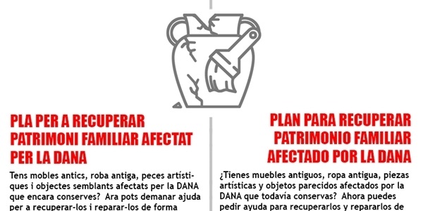 Pla per a recuperar el patrimoni familiar afectat per la dana