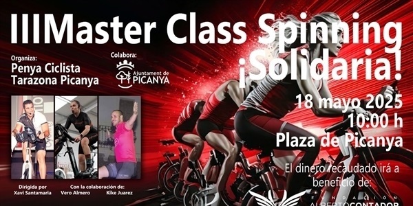 3a Master Class solidària d'spinning