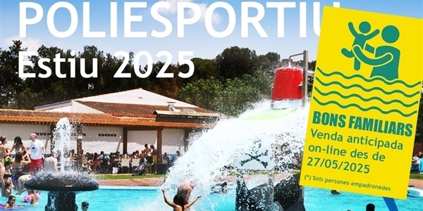 Bons familiars per a les piscines lúdiques del Poliesportiu