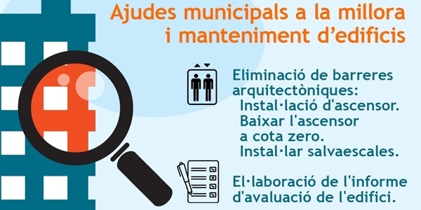 Ajudes municipals a la millora i manteniment d'edificis